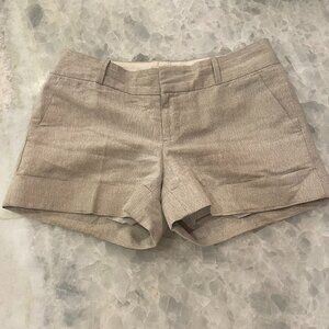 Banana Republic Beige Ryan Fit Linen Shorts